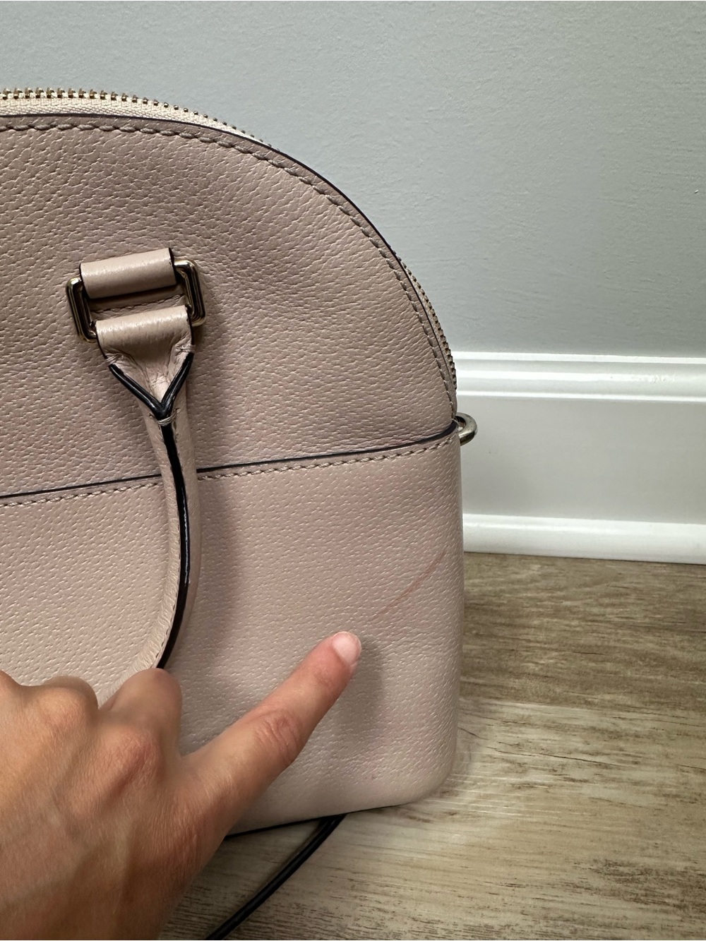 Kate Spade Purse Satchel Muted Taupe Crossbody Purse Bag - Picture 4 of 8